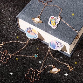 Bookmark Kẹp Sách Ghim Kẹp Giấy Đánh Dấu Trang Bằng Dây Chuyền Kim Loại Cực Dễ Thương & Tiện Dụng - RosyPosy