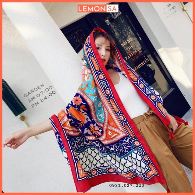 Khăn choàng boho đi biển nhiều màu nổi bật - Mã VS014