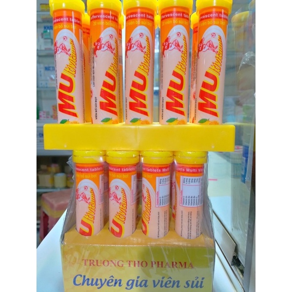 Viên sủi bổ sung vitamin MULTIVITAMIN Vị Cam, tăng sức đề kháng, Tuýp 20 viên - Sản phẩm Chính Hãng