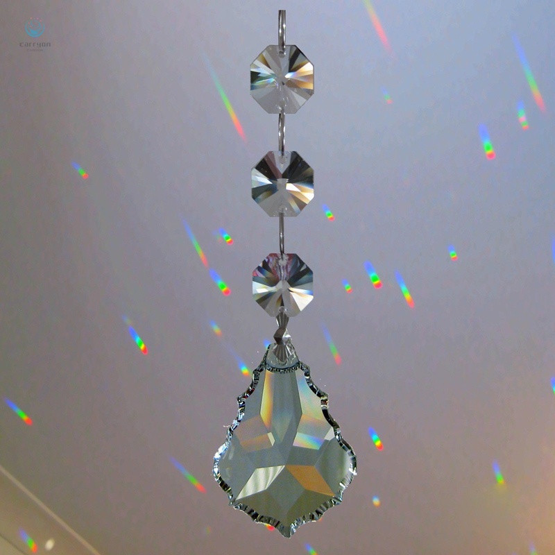 1 Lăng Kính Cầu Vồng Lấp Lánh Treo Trang Trí Sân Vườn