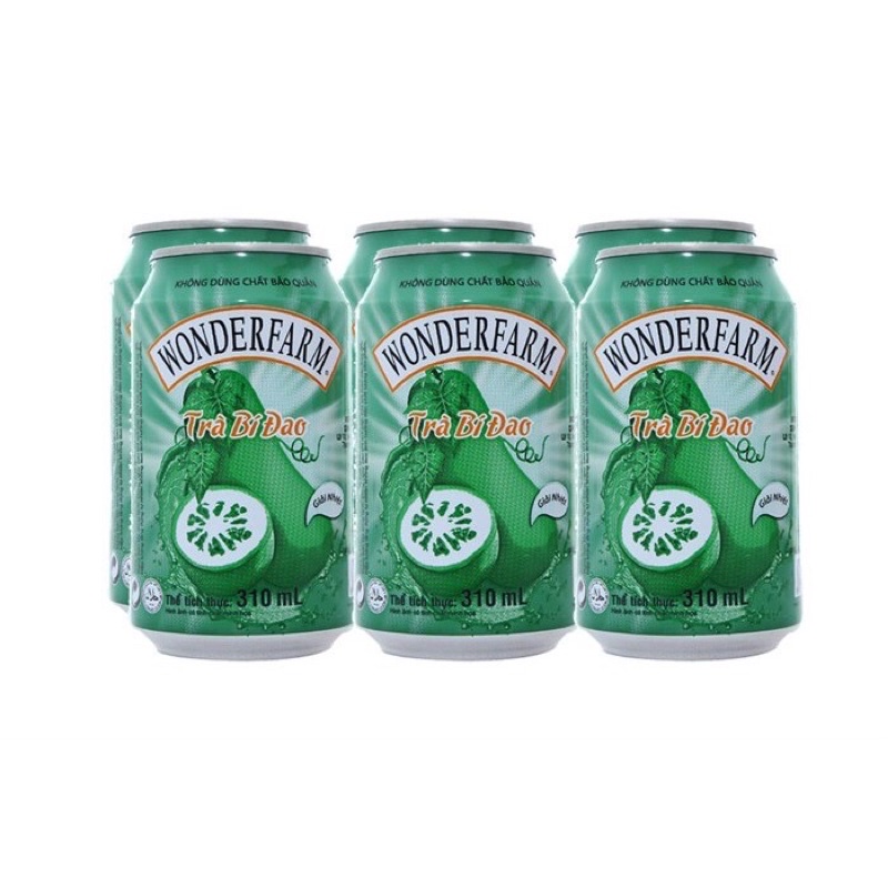 Combo 6 Lon Nước Bí Đao Wonderfarm 310ml