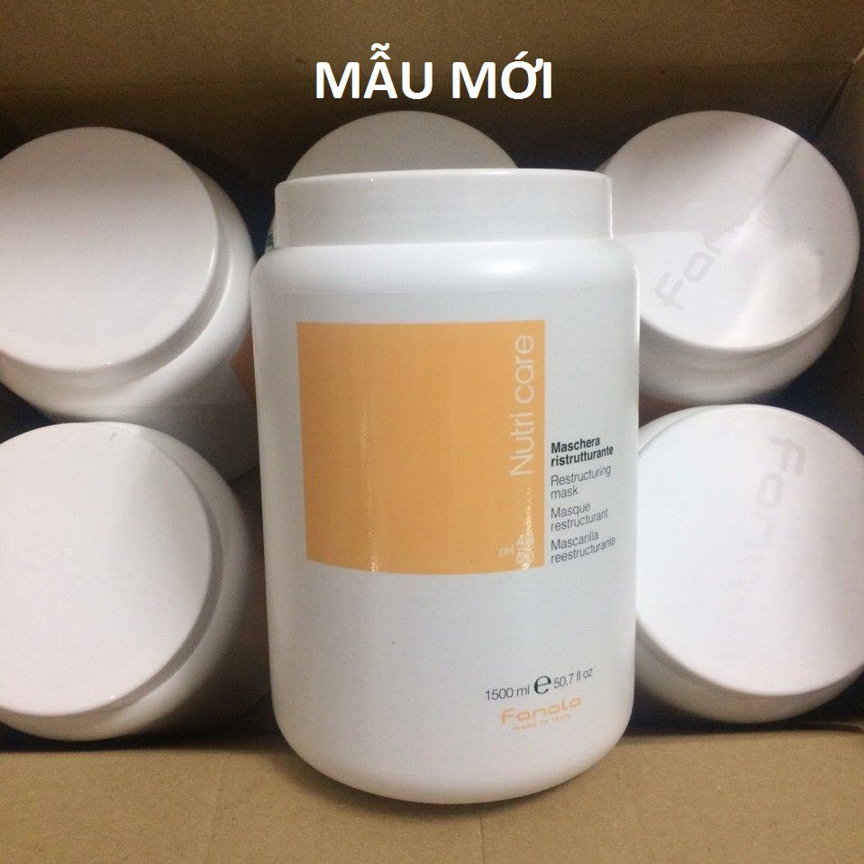 Mặt Nạ Ủ Tóc Fanola Phục Hồi Tóc Hư Tổn 1500ml Nutricare Restructuring Mask suu.shop cam kết 100% chính hãng | BigBuy360 - bigbuy360.vn