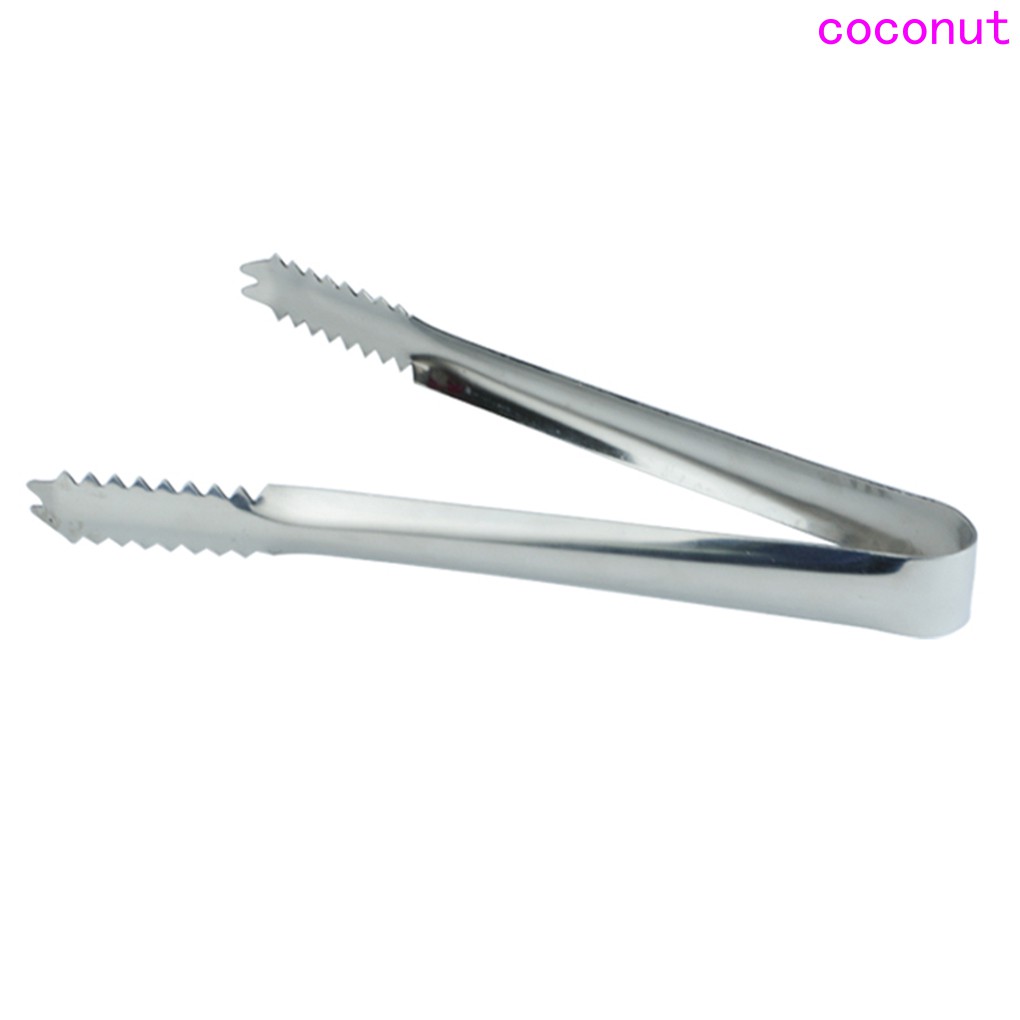 Stainless Steel Tongs Barbecue Clip Bread Food Ice Clamp Bar Kitchen Gadgets Bar Supplies