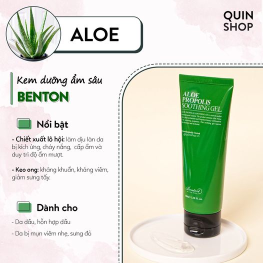 Gel Dưỡng Làm Dịu Da Lô Hội Benton Aloe Propolis Soothing Gel