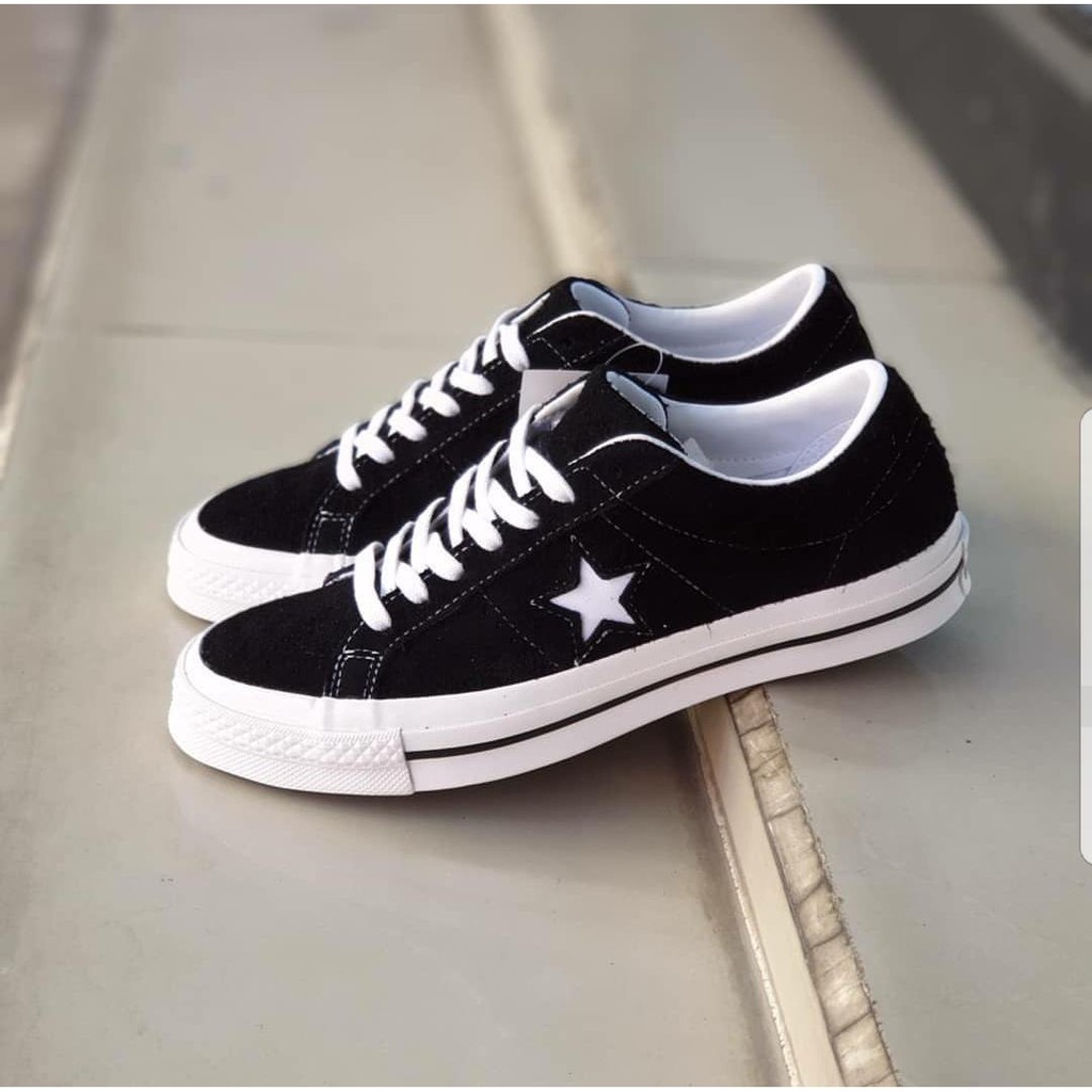 Giày Thể Thao Converse_one Da Lộn Phối Màu Trắng Đen Thời Trang Cho Nam