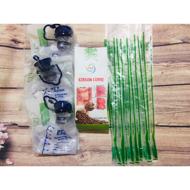 500g cafe gerson + dụng cụ