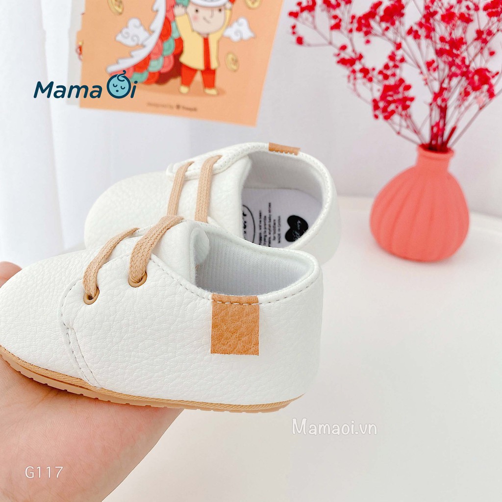 G117 Giày tập đi cho bé giày bata mềm mại êm chân màu trắng của Mama Ơi - Thời Trang cho bé