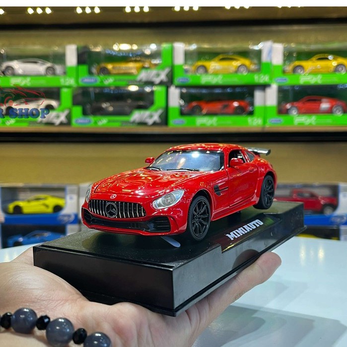 Xe mô hình hợp kim Mercedes-Benz GT tỉ lệ 1:32 màu đỏ