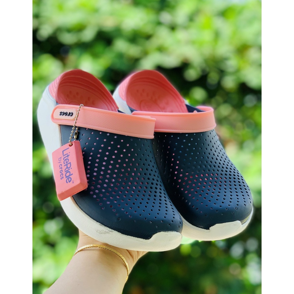 Dép Sục Cross Literide Nam Nữ -Dép Quai ngang bít đầu chống hôi chân, cá tính siêu nhẹ siêu bền đi nắng đi mưa thoải mái