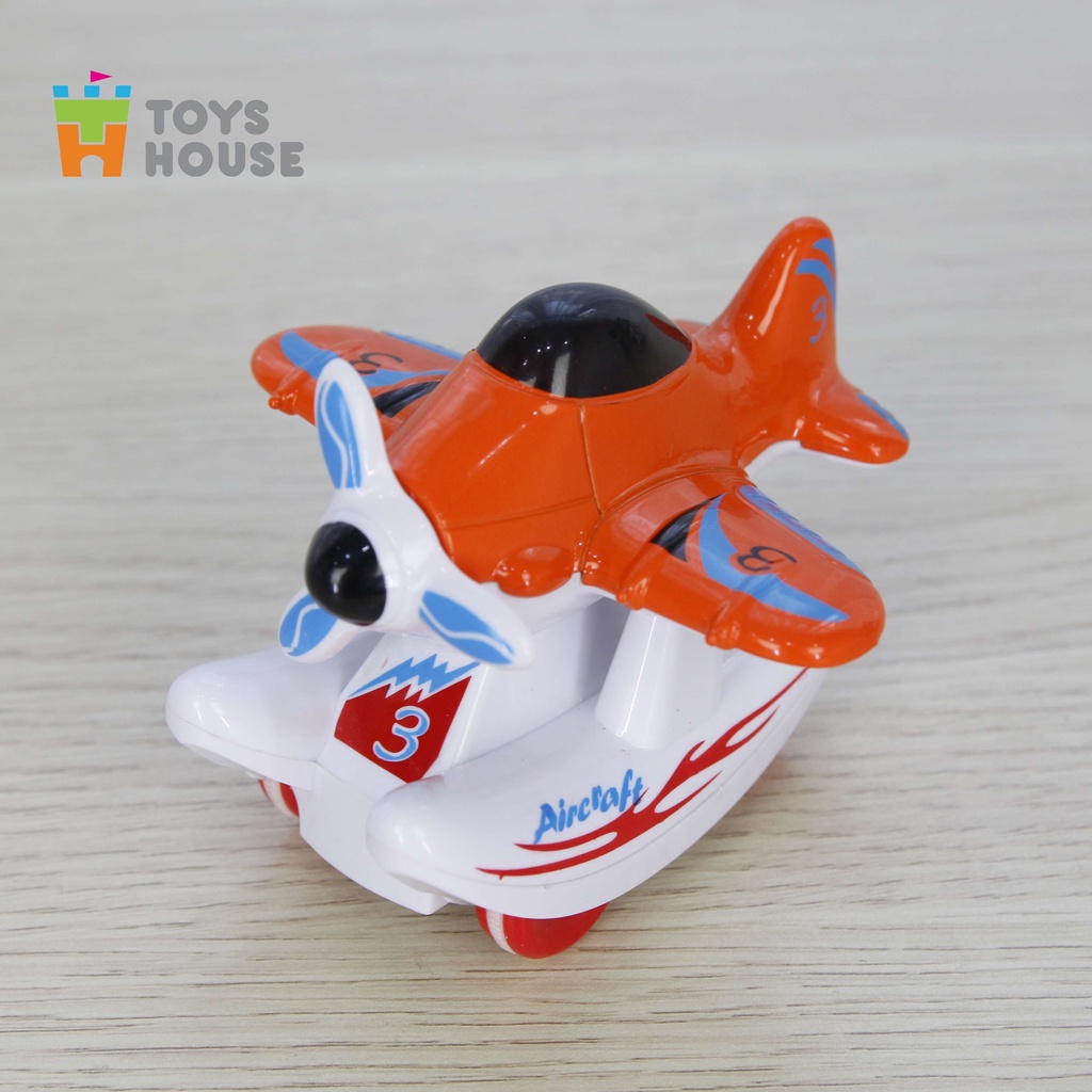 Đồ chơi máy bay trượt đà Toyshouse 0783-243 có bánh xe cho bé