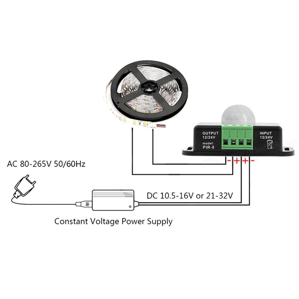 BORAG Mô Đun Công Tắc Cảm Biến Chuyển Động 12V 24V 8A Chuyên Dụng Cho Đèn LED