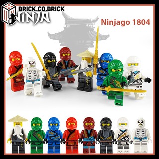 1804 - Combo 8 nhân vật Ninjago the phantom - Đồ chơi lắp ráp Minifigure- Mô hình Ninja The fire chapter