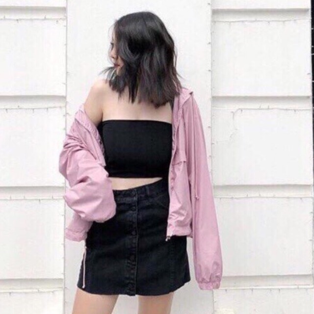 Áo ống trơn bacis thun borip dày lên fom cực chuẩn [Hình thật trải sàn, full màu]