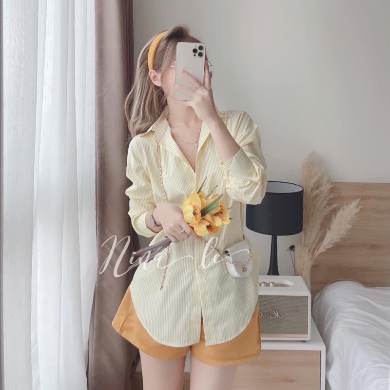Sét áo sơ mi quần sort bigsize Kim Ngân 50 kg đến 90 kg