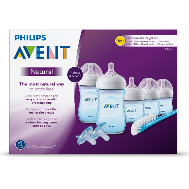 Set bình sữa 8 Món Philips Avent Natural 125ml/260ml cho bé