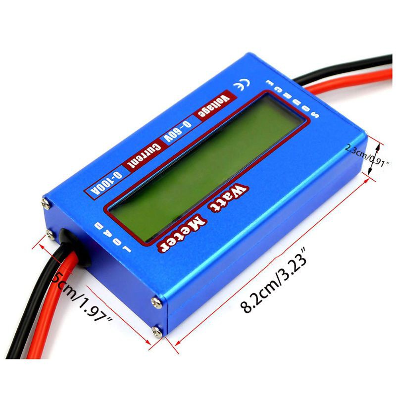 For DC 60V 100A Balance Voltage Battery Power Analyzer RC Watt Meter Checker Pro