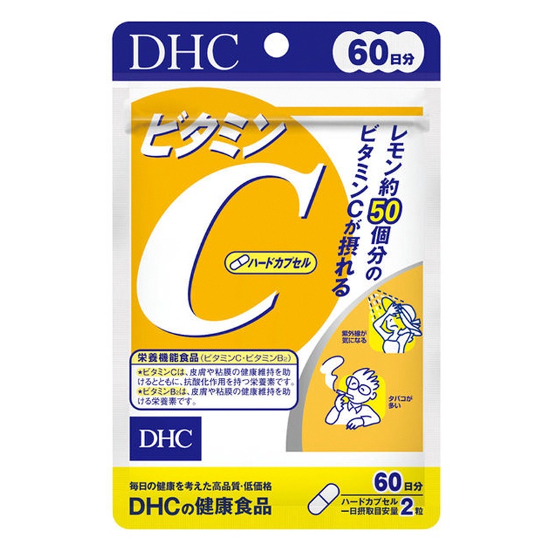 Viên uống DHC Nhật Bản bổ sung Vitamin C giúp đẹp da 60 viên