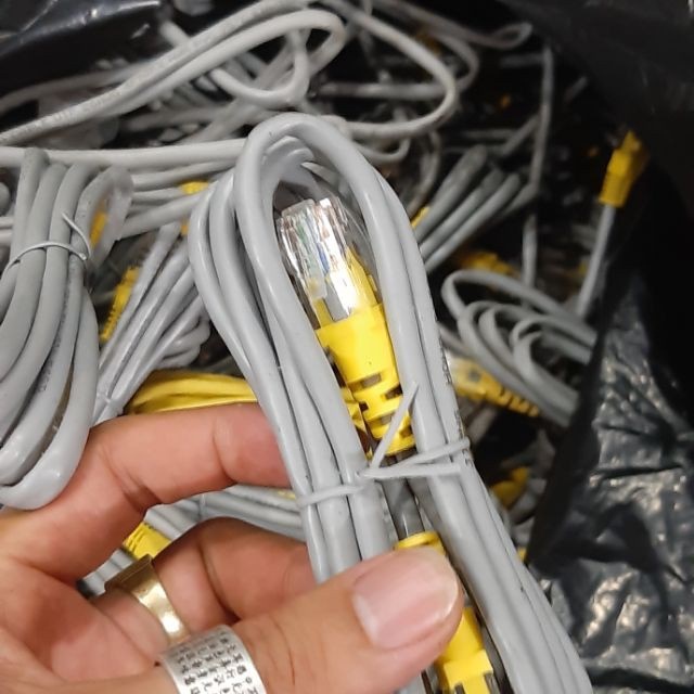 Dây mạng bấm sẵn Cat 5 dài 0.5M 1.5m 2M 3M 5M nhiều màu giao nhẫu nhiên APELE