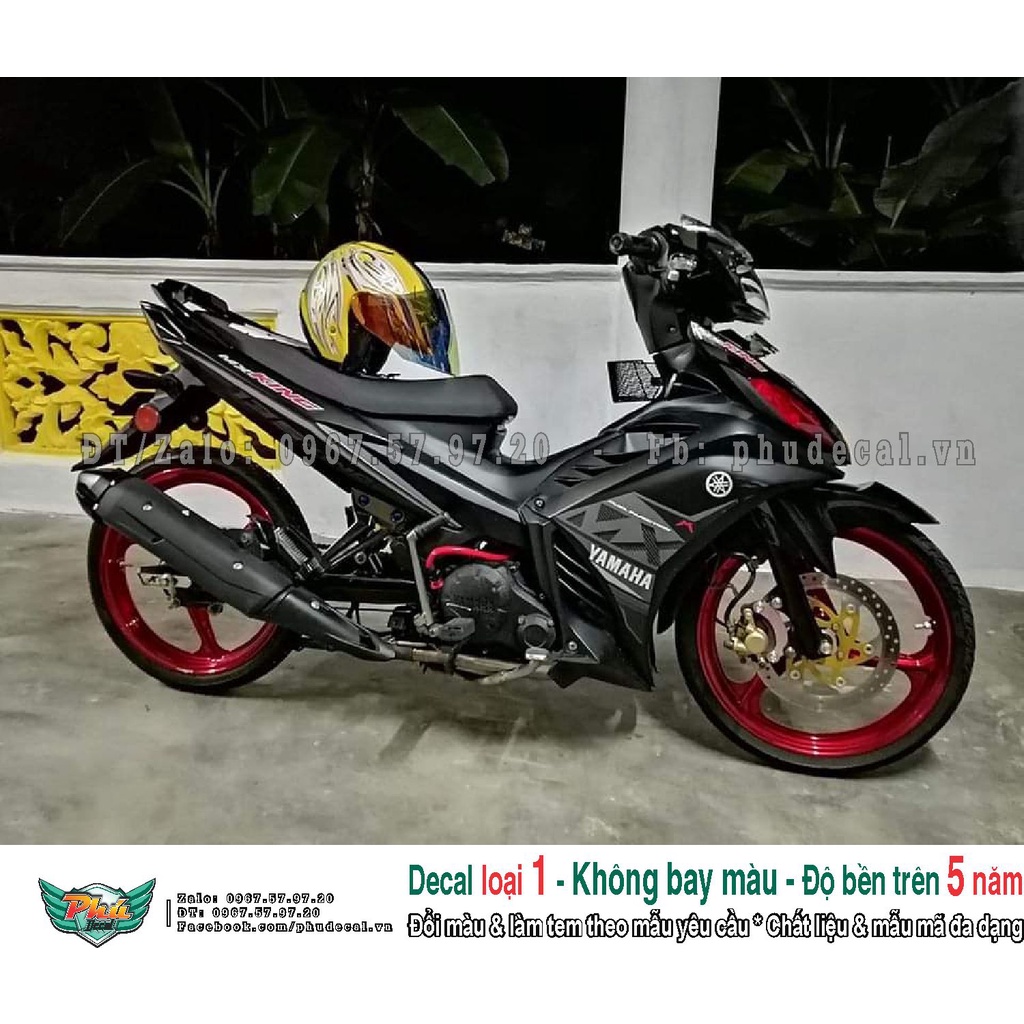 Tem rời xe Exciter 135 Mx đen (A)