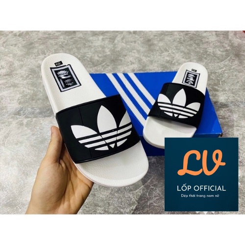 Dép adidas quai ngang nam nữ unisex thời trang đế cao su kếp mới nhất 2021