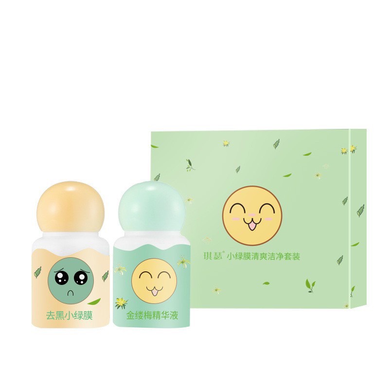 Hộp 2 lọ lăn mụn đầu đen QISE