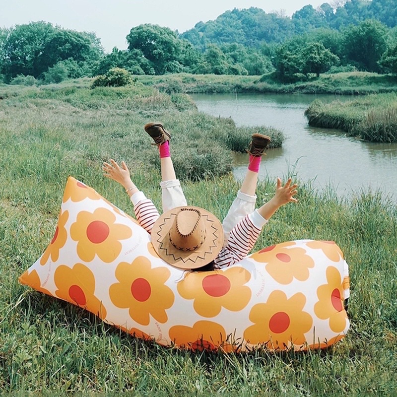 Ghế Sofa Lười Bơm Hơi Kèm Túi Đựng , Không cần sử dụng điện. Ghế sống ảo, ghế camping, ghế picnic, ghế phao