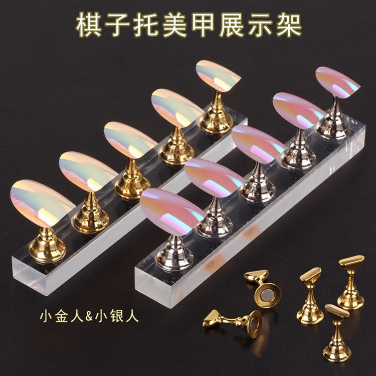 Set 5 đế gắn móng giả tập sơn vẽ nail. trang trí móng (giá đỡ móng giả tập vẽ nail)