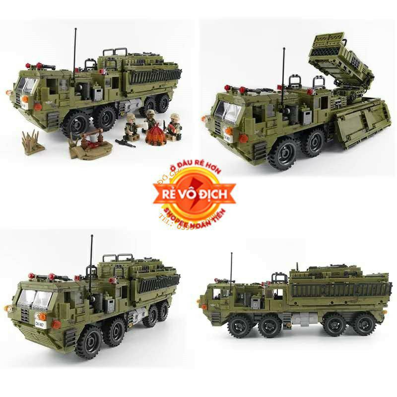 [Mã TOYDEC hoàn 20K xu đơn 50K] [Hàng có sẵn-Xả hàng tăng doanh số] Lego Tank XE TĂNG VẬN TẢI CỠ KHỦNG Xingbao 06014