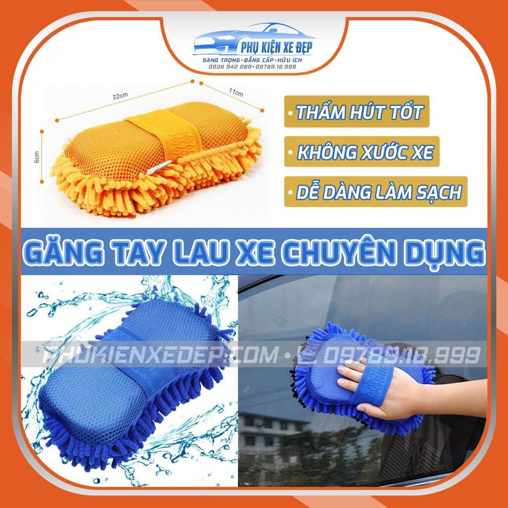 Găng tay rửa xe chuyên dụng siêu dầy - siêu bền