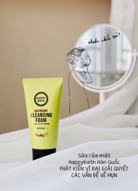 Sữa rửa mặt cho da mụn Happy Bath Hàn Quốc | BigBuy360 - bigbuy360.vn