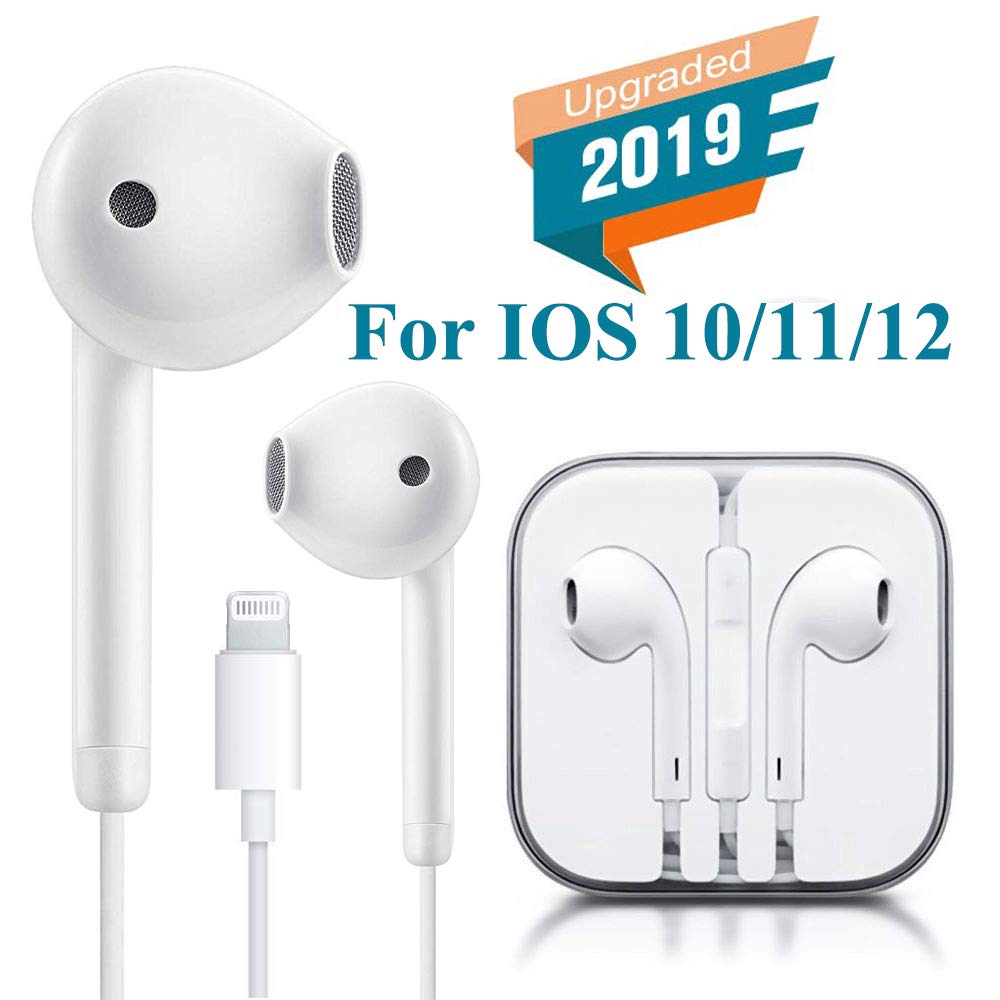Apple Lightning Earbuds/in-Ear Wired Earphones/with Remote Control /For iPhone 11 X Max XR 7 8 Plus