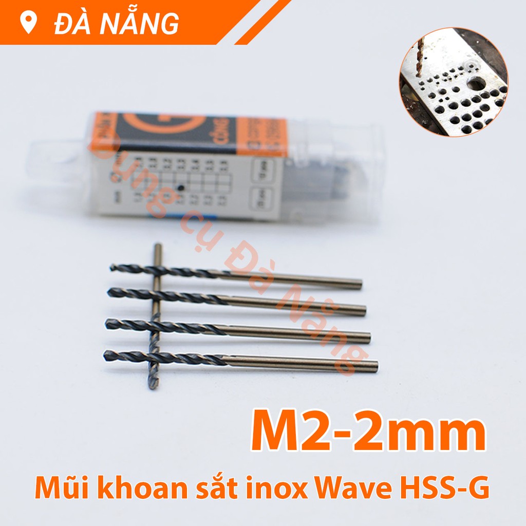 Mũi khoan sắt inox Waves HSS-G M2 ( ∅1.0-3.5mm)