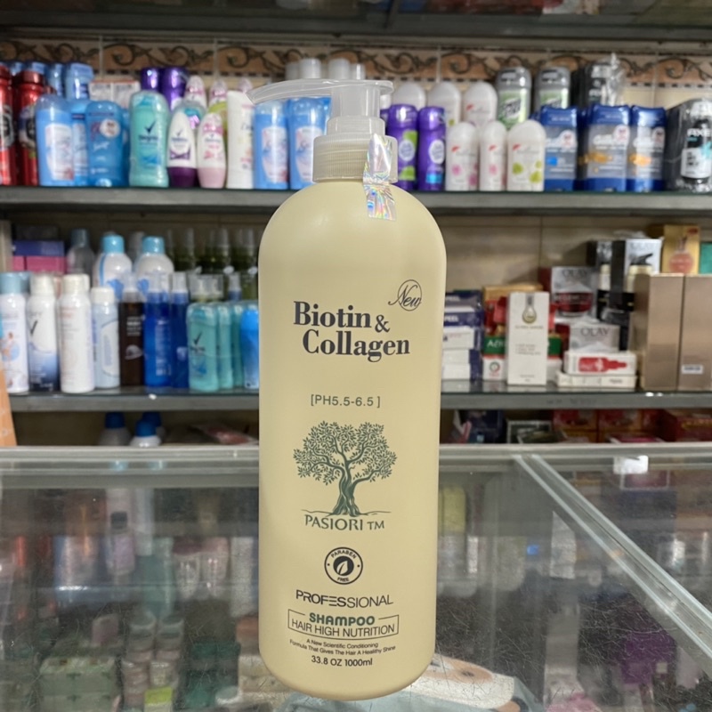 DẦU GỘI  BIOTIN COLLAGEN (TRẮNG) PHỤC HỒI CHỐNG RỤNG TÓC 1000ML