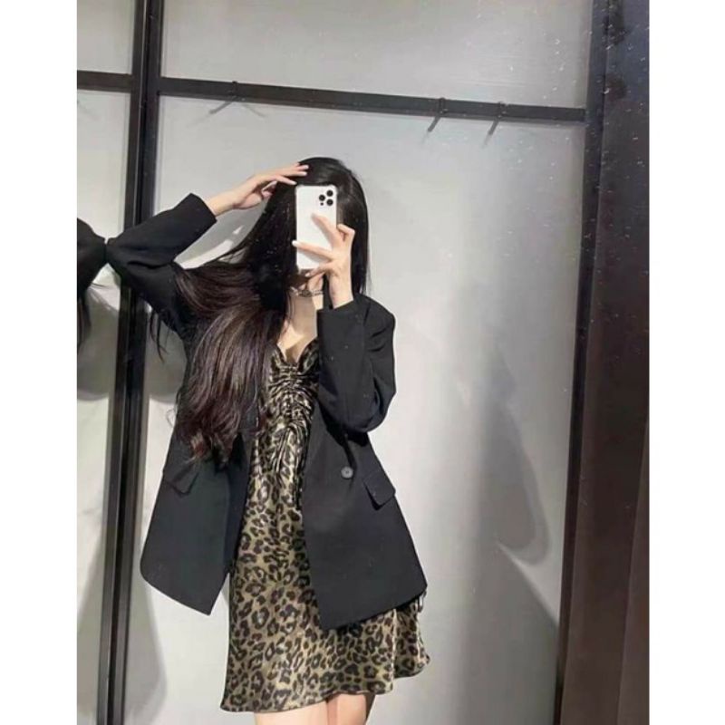 Áo blazer nữ, Áo vest dài tay 2 lớp đứng form( có đệm vai)