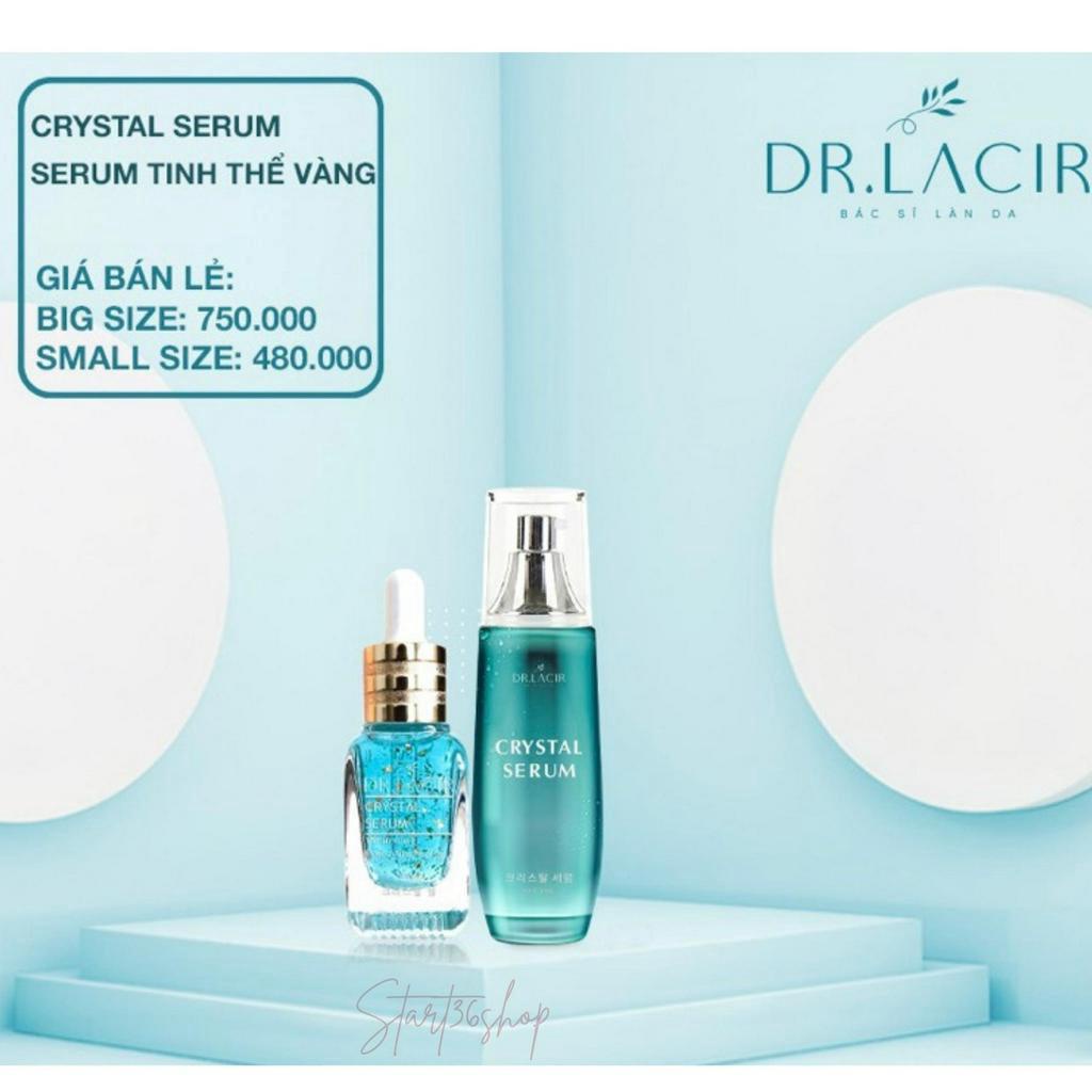 Serum dưỡng da Dr Lacir Serum tinh thể vàng ngăn lão hóa mờ nếp nhăn, mờ thâm nám, dưỡng ẩm, 2 size 25ml và 50ml