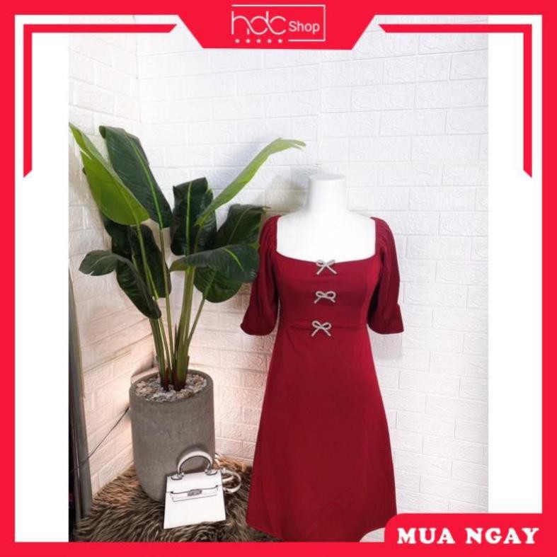 [CAO CẤP] Đầm bigsize công sở - 🍒 Đầm Maxi nơ đá Bigsize 60-85 ký