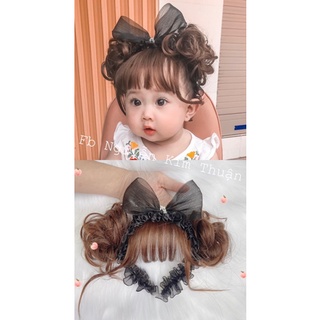 Cài tóc giả nơ cho bé