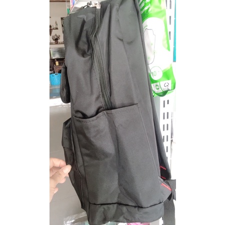 Balo đi học ,balo thời trang unisex màu đen logo phản quang 8045