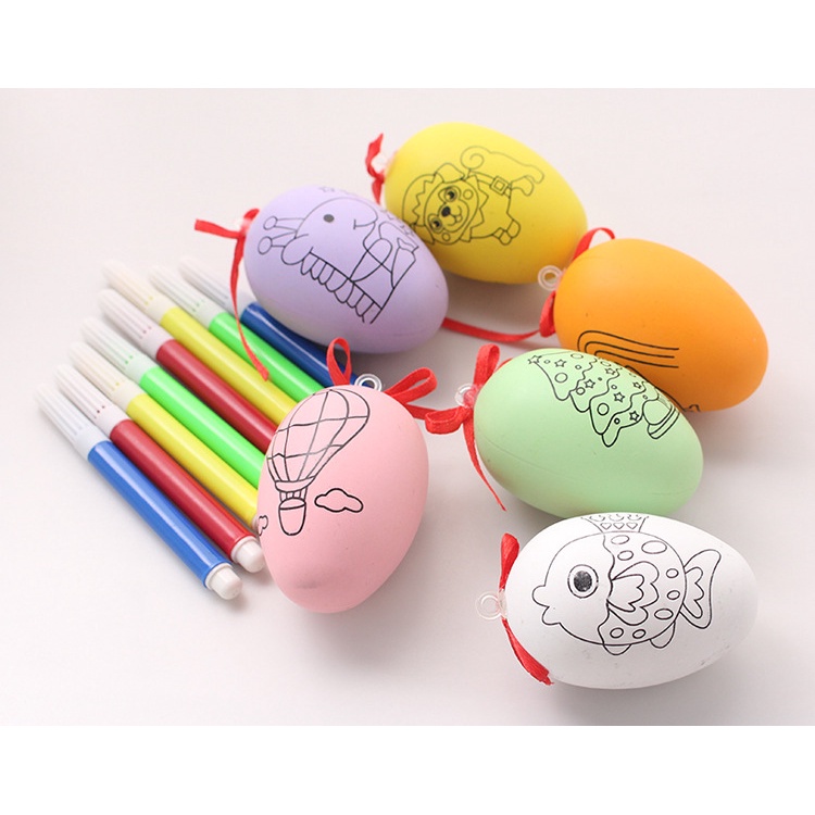 Trứng Tô Màu Kèm Bút