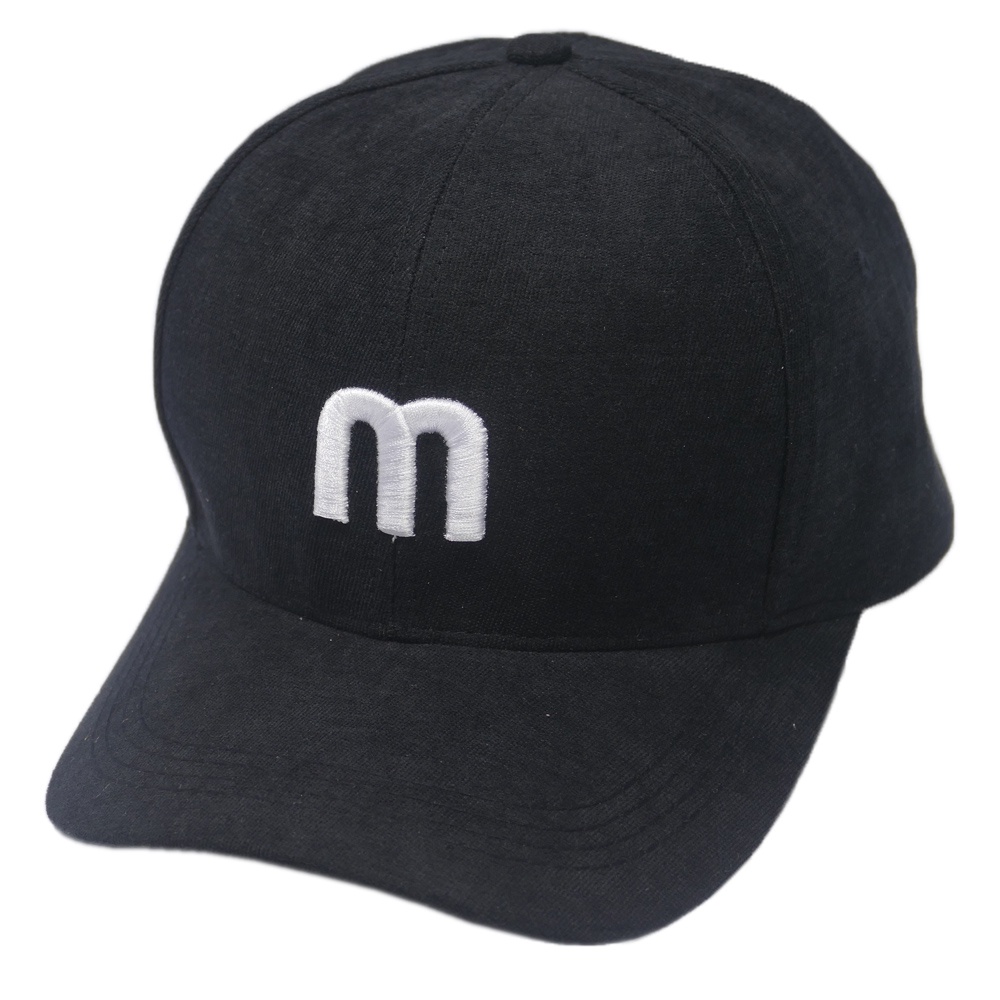 Mũ lưỡi trai ❤️ Nón kết nhung thêu chữ M phong cách Ulzzang form unisex nam nữ