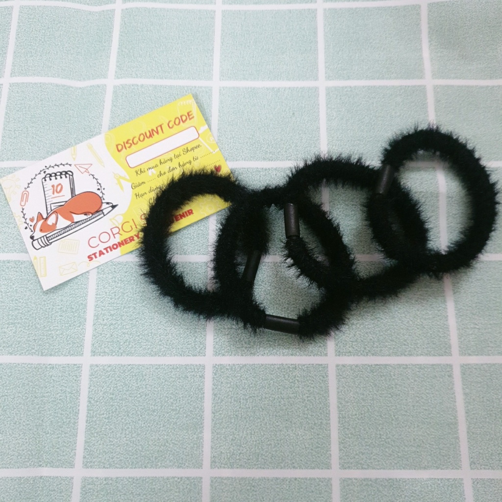 Dây buộc tóc nhung lông dễ thương
