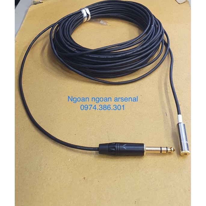 Dây chuyển 6 ly stereo (6,5ly ste) sang 3.5 âm cái chuẩn ste