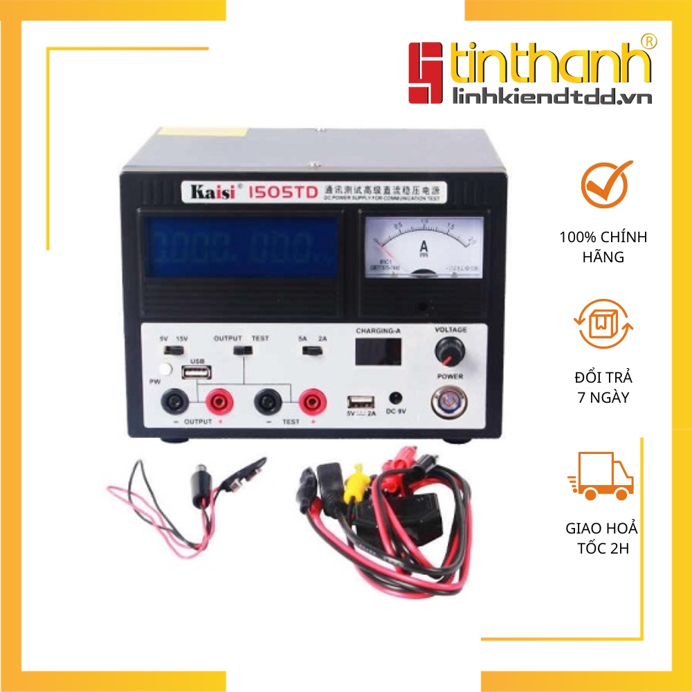 Máy cấp nguồn 15V-5A K-1505TD Kaisi  - hàng chính hãng