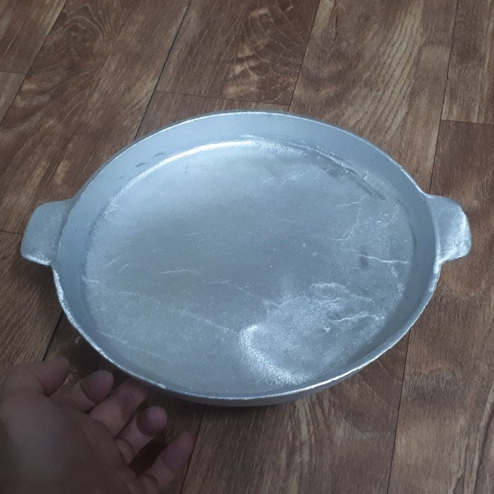 Chảo gang nướng thịt, nướng thức ăn size 27cm sâu trơn