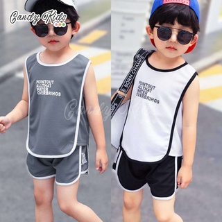 Set Đồ Bộ Sát Nách In Họa Tiết Dễ Thương Dành Cho Các Bé 2-14 Tuổi