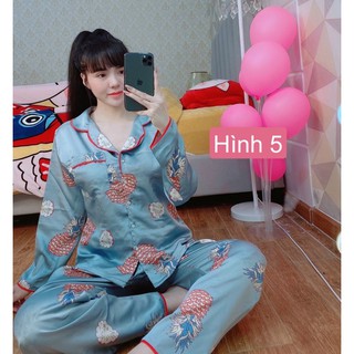 Đồ mặc nhà Pijama lụa satin mát mịn