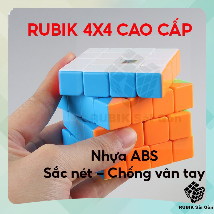 Rubik Stickerless 4x4 Moyu Meilong, Rubic Đẹp Mắt, Xoay Mượt, Ru Bíc 4x4x4 Lập Phương Giá Rẻ Nhất