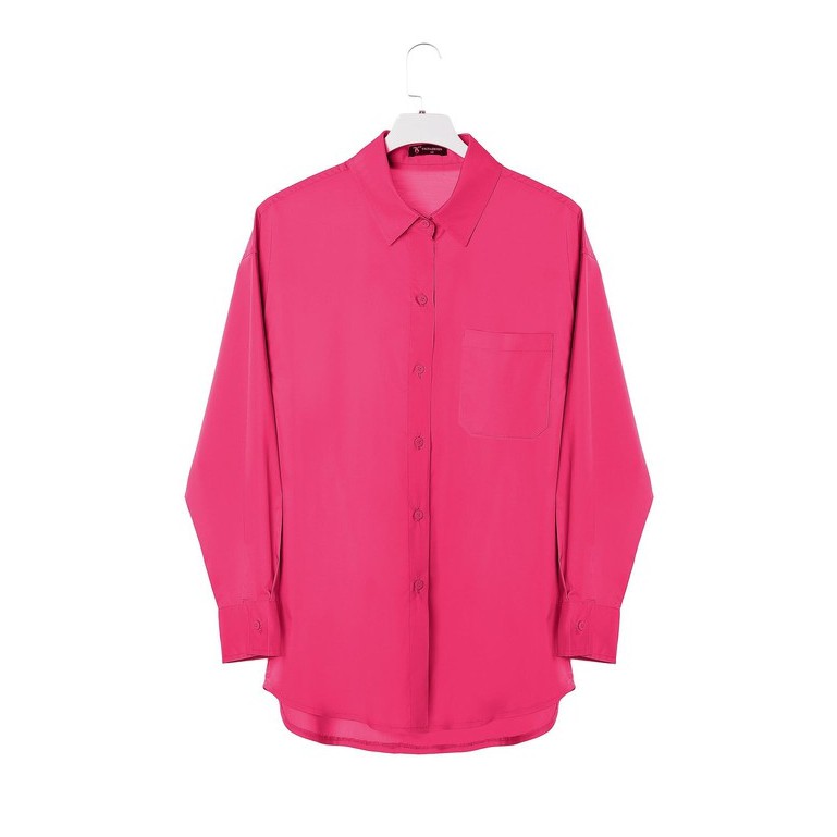 Áo sơ mi nữ form rộng thô Hàn Quốc dài tay - thời trang thiết kế TK FASHION SMKA266
