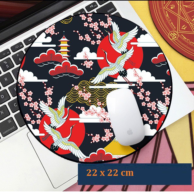Miếng lót chuột, bàn di chuột siêu thực hình tròn đường kính 20-31cm