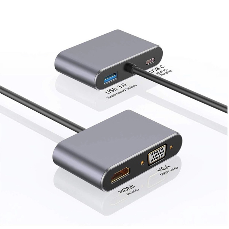 Bộ ChuyểN Alli Type-C Sang 4K VGA USB C 3 0 Cho MáY TíNh